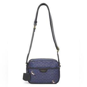 Radley London Blue Nylon Heirloom Ski Dog Crossbody